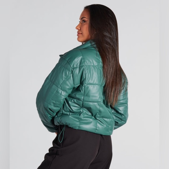 NWT Windsor Green Puffer Jacket - Picture 3 of 4